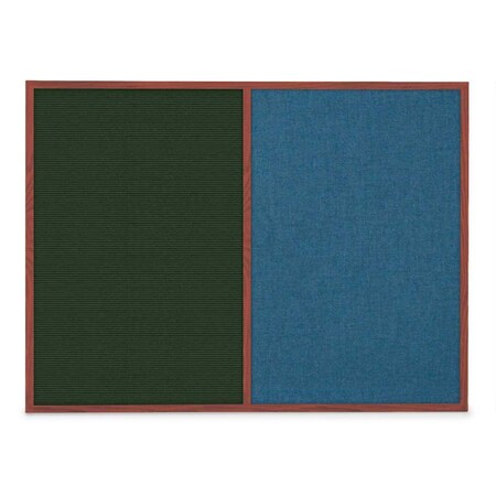 United Visual Products Slim Style Indoor Enclosed Corkboard, 48 UVRDS48SBH-GOLD-FORBO